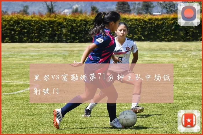 里尔vs富勒姆第71分钟主队中场低射破门